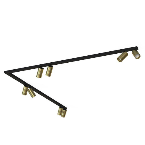 Накладной спот Nowodvorski Mono Corner 2x150 Black/Brass 7755 Накладной спот Nowodvorski Mono Corner 2x150 Black/Brass 7755