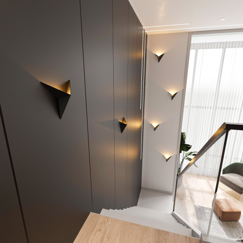 Настенный светодиодный светильник Parete LED MRL LED 3W 1008 IP20 черный фото 3