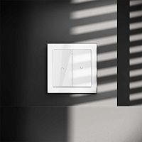 Выключатель встраиваемый S70 для жалюзи 10А, (белый глянцевый) Voltum VLS020701