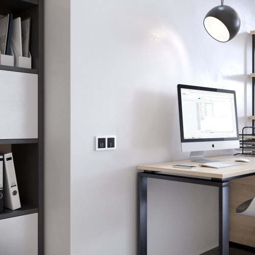 Рамка из акрила на 2 поста Acrylic белый W0022701 фото 5