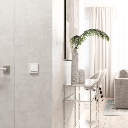 Рамка из поликарбоната на 1 пост Hammer белый W0012401 фото 4