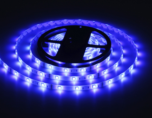 Комплект светодиодной ленты 12В 5050 30Led 7.2Вт/м Цветная RGB IP65 5м фото 4 Комплект светодиодной ленты 12В 5050 30Led 7.2Вт/м Цветная RGB IP65 5м фото 4
