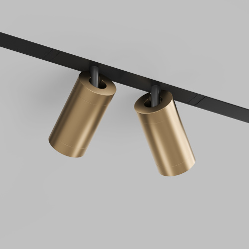 DK8012-BG Акцентный светильник SMART SPOT DOUBLE 2x9W DIM 3000K-6000K, матовое золото с черным фото 4