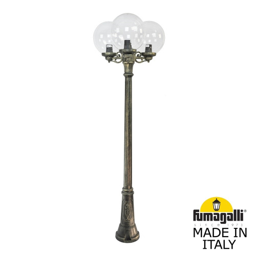 Fumagalli Садово-парковый фонарь FUMAGALLI GIG BISSO/G300 3L G30.156.S30.BXE27 Fumagalli Садово-парковый фонарь FUMAGALLI GIG BISSO/G300 3L G30.156.S30.BXE27