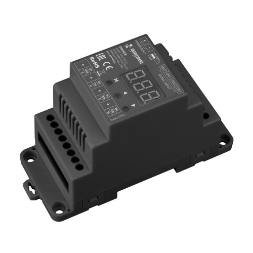 INTELLIGENT ARLIGHT Диммер SMART-DALI-104-62-ADDR-RGBW-DT6/DT8-PD-DIN Black (12-48V, 4x5А) (IARL, IP20 Пластик, 5 лет) 039147(1) INTELLIGENT ARLIGHT Диммер SMART-DALI-104-62-ADDR-RGBW-DT6/DT8-PD-DIN Black (12-48V, 4x5А) (IARL, IP20 Пластик, 5 лет) 039147(1)