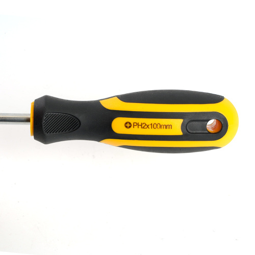 Отвертка крестовая STEKKER Ph 2 х 100 мм, Cr-V, SDM-PH2-100 фото 5