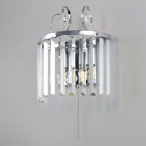 Citilux Инга CL335321 Бра хрустальное с выключателем Хром фото 10 Citilux Инга CL335321 Бра хрустальное с выключателем Хром фото 10