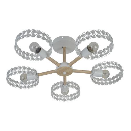 Светильник на штанге Escada 679/5P E27*60W White/Wood фото 3