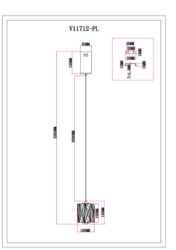 Светильник подвесной светодиодный Moderli V11712-PL Prismique фото 2