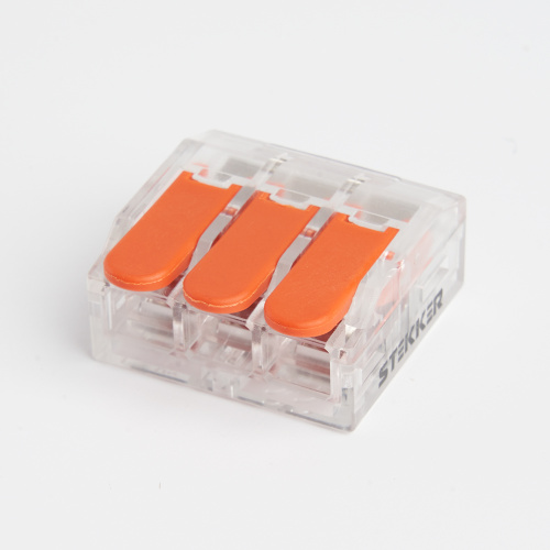 Универсальная компактная клемма 3-проводная STEKKER, LD221-613 фото 5