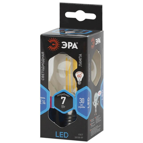 Лампа светодиодная филаментная ЭРА E14 7W 4000K прозрачная F-LED P45-7W-840-E14 Б0027947 фото 5 Лампа светодиодная филаментная ЭРА E14 7W 4000K прозрачная F-LED P45-7W-840-E14 Б0027947 фото 5
