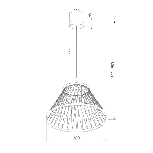 Подвесной светодиодный светильник 40017/1 LED коричневый фото 6