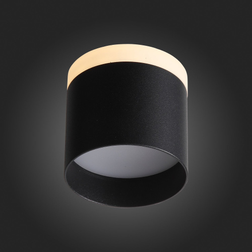 ST102.402.09 Светильник потолочный Черный LED 1*9W 3000K 702Lm Ra>80 120° IP20 D79xH75 170-240V Накладные светильники фото 3