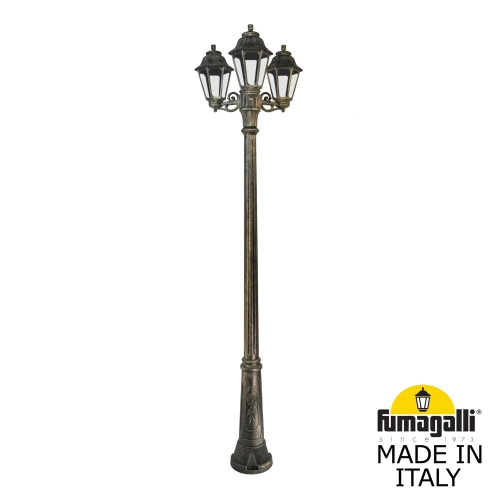 Fumagalli Садово-парковый фонарь FUMAGALLI RICU BISSO/ANNA 3L E22.157.S30.BXE27 Fumagalli Садово-парковый фонарь FUMAGALLI RICU BISSO/ANNA 3L E22.157.S30.BXE27