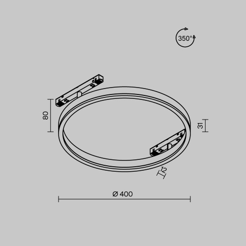 Трековый светильник Technical TR227-2-24W3K-B фото 4