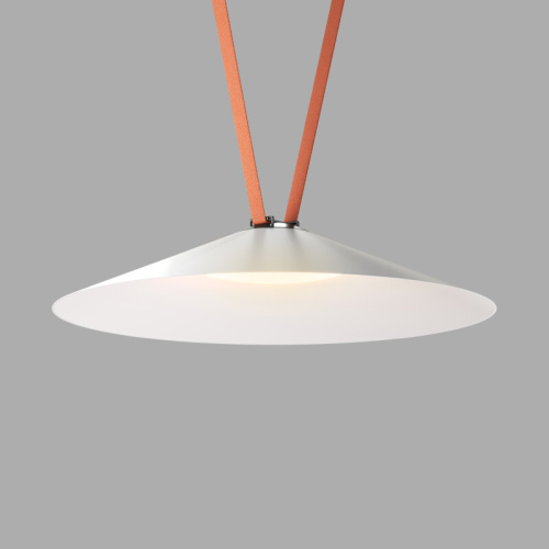 DK5569-WH+BK Cветильник для трека-ремня Belty, серия Flow, со светодиодом, D600*H122мм, 48V DC, 24W, RA90, 120°, 3000K, IP20, белый с черным, алюминий