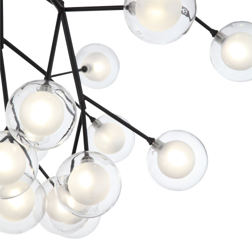 SL376.403.27 Светильник подвесной ST-Luce Черный/Прозрачный, Белый G4 LED 27*2W DEMELE фото 2