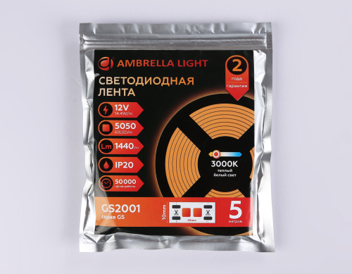 Светодиодная лента 12В 5050 60Led 14.4Вт/м 3000K IP20 5м фото 5 Светодиодная лента 12В 5050 60Led 14.4Вт/м 3000K IP20 5м фото 5