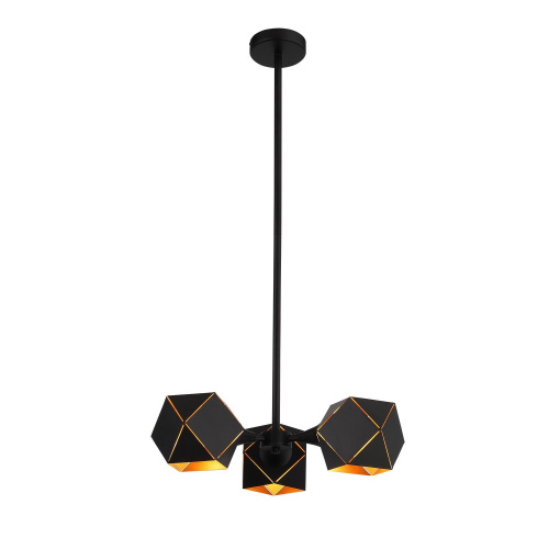 SL258.402.03 Люстра потолочная ST-Luce Черный/Черный, Золото E14 3*40W ENIGMA фото 8