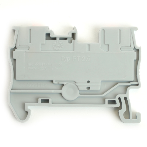 Зажим пружинный, 2-проводной проходной ЗНИ - 2,5 ,JXB PT 2,5, серый LD572-1-25 фото 3