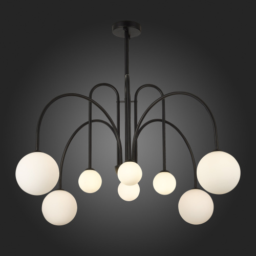 SL1204.402.08 Люстра потолочная ST-Luce Черный/Белый G9 8*5W JINETO фото 3 SL1204.402.08 Люстра потолочная ST-Luce Черный/Белый G9 8*5W JINETO фото 3