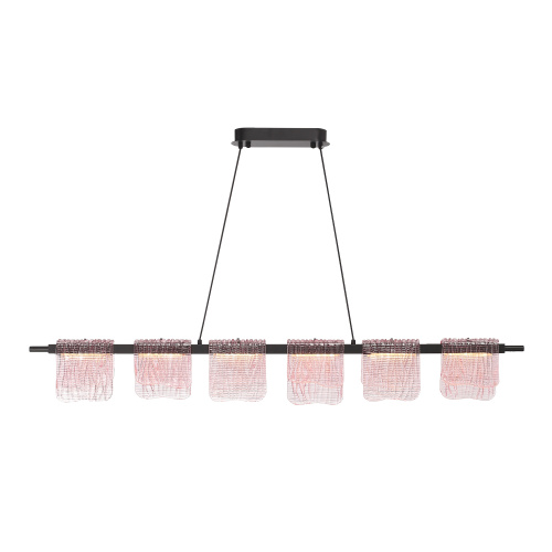 SL6021.403.36 Светильник подвесной ST-Luce черный/розовый LED 1*36W 3000K VOILE фото 4