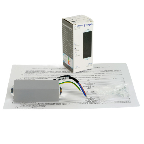 Светодиодный светильник стационарный Feron AL52 MINI 2*1W 4000K серый фото 11