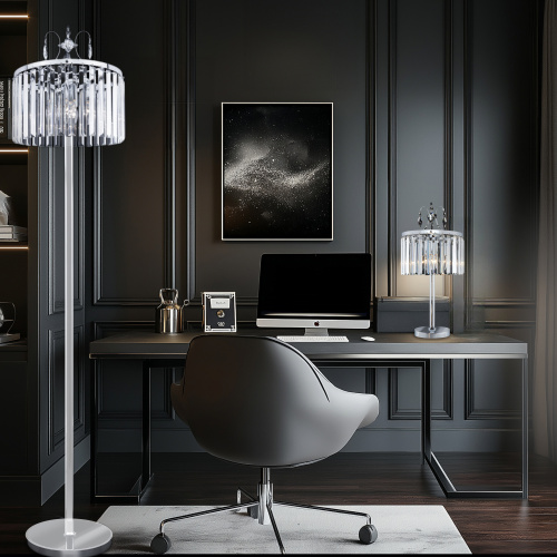 Citilux Инга CL335941 Торшер хрустальный Хром фото 8 Citilux Инга CL335941 Торшер хрустальный Хром фото 8