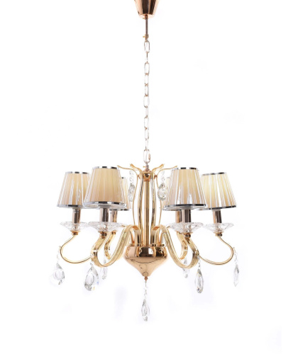 Хрустальная подвесная люстра Lumina Deco Finezzia LDP 9267-6 GD фото 4 Хрустальная подвесная люстра Lumina Deco Finezzia LDP 9267-6 GD фото 4