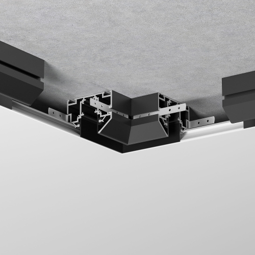 Slim Magnetic Коннектор угловой внутренний для шинопровода в натяжной потолок черный 85204/00 85205/00 Slim Magnetic Коннектор угловой внутренний для шинопровода в натяжной потолок черный 85204/00 85205/00