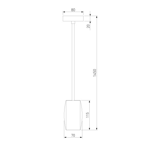 Подвесной светильник 50246/1 LED/ хром фото 5