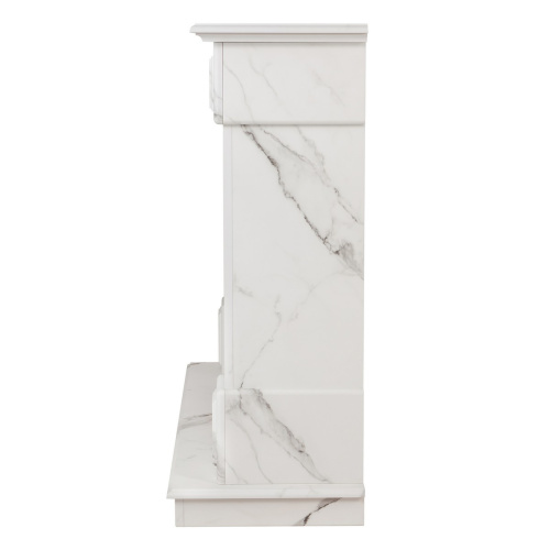 Каминокомплект CAROLINA/БОСТОН Мрамор белый с очагом Электроочаг SPARTA 25.5 фото 6