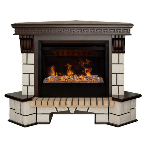 Электрокамин RealFlame Stone Coner AO античный дуб с очагом 3D Helios 26 SBG Электрокамин RealFlame Stone Coner AO античный дуб с очагом 3D Helios 26 SBG