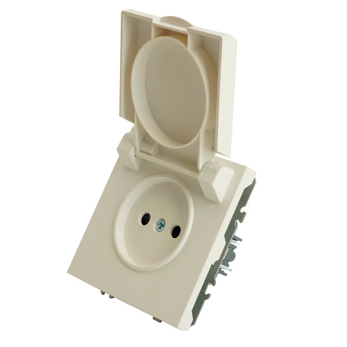 Розетка 1-местная с крышкой с защ. штор, STEKKER, б/з, IP42, 250В, 16А, серия Эмили, RST16-5113-01, белый фарфор, soft touch фото 3 Розетка 1-местная с крышкой с защ. штор, STEKKER, б/з, IP42, 250В, 16А, серия Эмили, RST16-5113-01, белый фарфор, soft touch фото 3