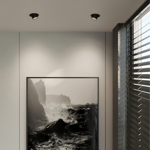 Потолочный светодиодный светильник поворотный Conner 8W 4000K чёрный 25086/LED фото 3