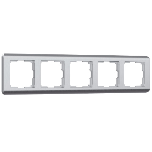 Рамка из поликарбоната на 5 постов Stream серебряный W0052106 Рамка из поликарбоната на 5 постов Stream серебряный W0052106