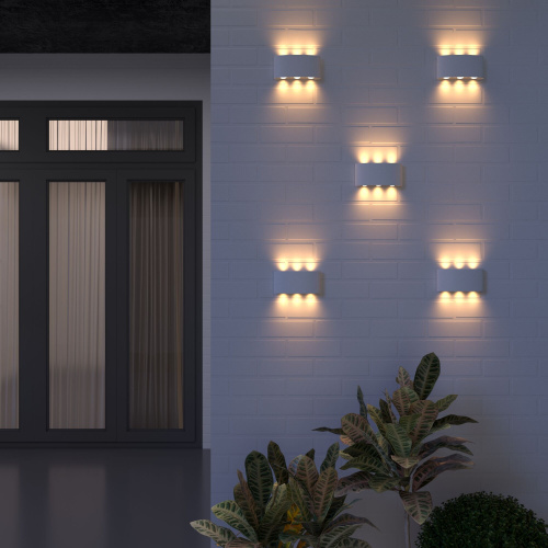 Пылевлагозащи<wbr>щенный светодиодный светильник Twinky Trio белый IP54 1551 Techno LED белый фото 5