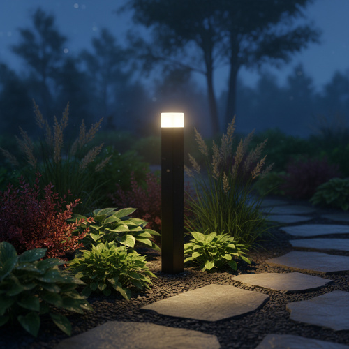 Светильник садово-парковый Feron DH0208, столб,  E27 230V, черный фото 6