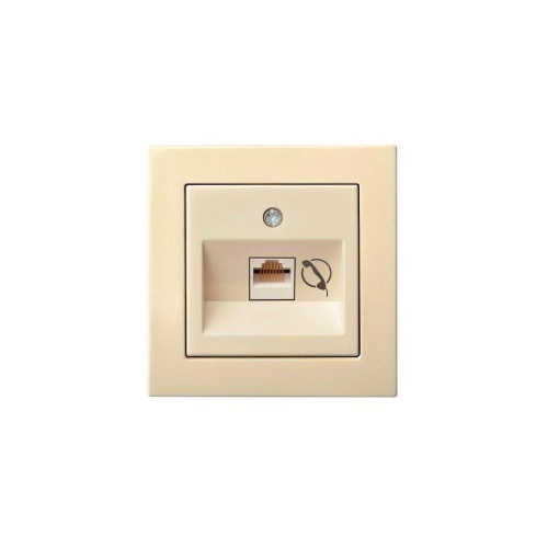 Розетка RJ11 Liregus Epsilon бежевый 28-080 Розетка RJ11 Liregus Epsilon бежевый 28-080