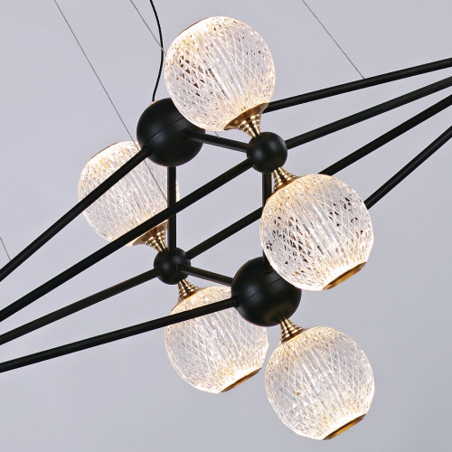 Подвесной светильник MD20022005-9B black/chrome фото 2