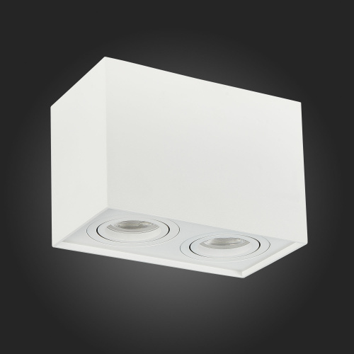 ST109.507.02 Светильник потолочный Белый GU10 2*50W  L181xW100xH123 220V Без ламп Накладные светильники фото 3