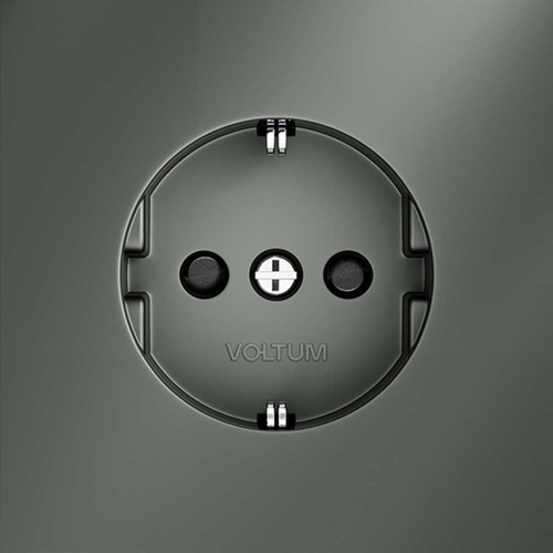 Розетка встраиваемая Voltum S70 с заземлением и защитными шторками, 16А, (титан) VLS040206 Розетка встраиваемая Voltum S70 с заземлением и защитными шторками, 16А, (титан) VLS040206