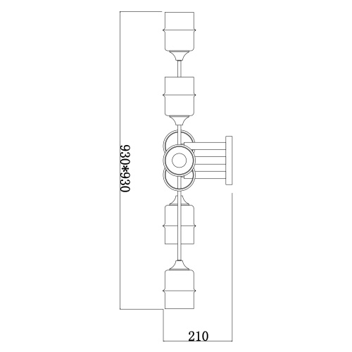 Потолочный светильник Escada 699/8P E27*60W Black фото 2 Потолочный светильник Escada 699/8P E27*60W Black фото 2