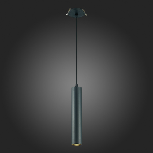 ST151.408.01 Встраиваемый подвесной светильник Черный GU10 1*50W  IP20 D54xH290 220V Без ламп Подвесные светильники фото 3