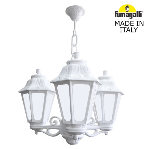 Fumagalli Подвесной уличный светильник FUMAGALLI SICHEM/ANNA 3L E22.120.S30.WYE27 Fumagalli Подвесной уличный светильник FUMAGALLI SICHEM/ANNA 3L E22.120.S30.WYE27