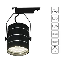 Трековый светильник Arte Lamp CINTO A2718PL-1BK