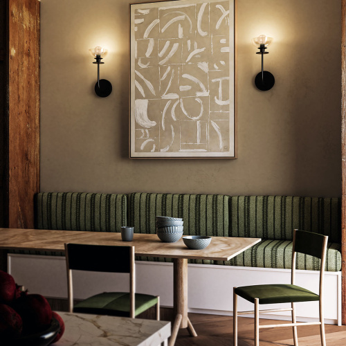 Бра Alora Mood, Арт. ALM-SYLVIA-1WB-BK-CL фото 7