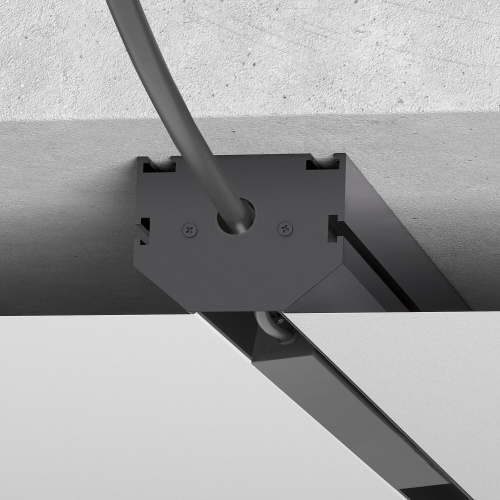 Slim Magnetic Заглушки для шинопровода в натяжной потолок 85204/00 черный 2 шт. 85206/00 фото 4