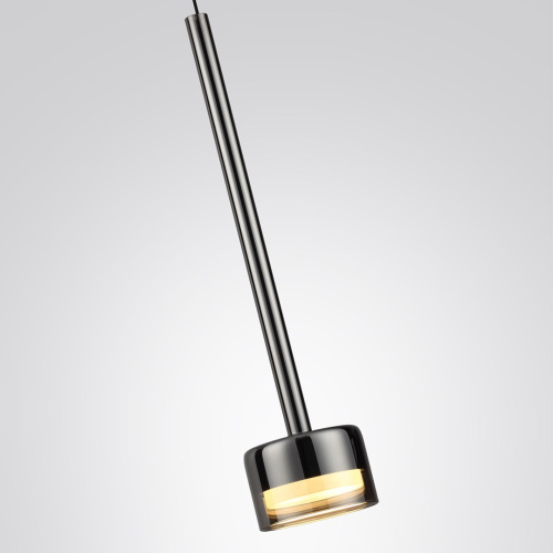 7150/10L HIGHTECH ODL26 347 Подвесной светильник черный/ дымчатое стекло/металл IP20 LED 10W 3000K 220V LASLO фото 5