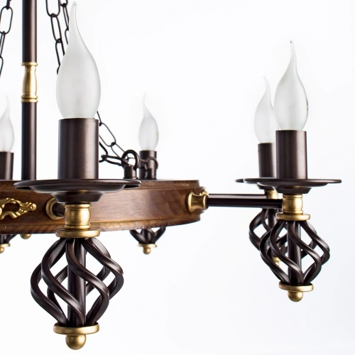 Подвесная люстра Arte Lamp CARTWHEEL A4550LM-8CK фото 3 Подвесная люстра Arte Lamp CARTWHEEL A4550LM-8CK фото 3